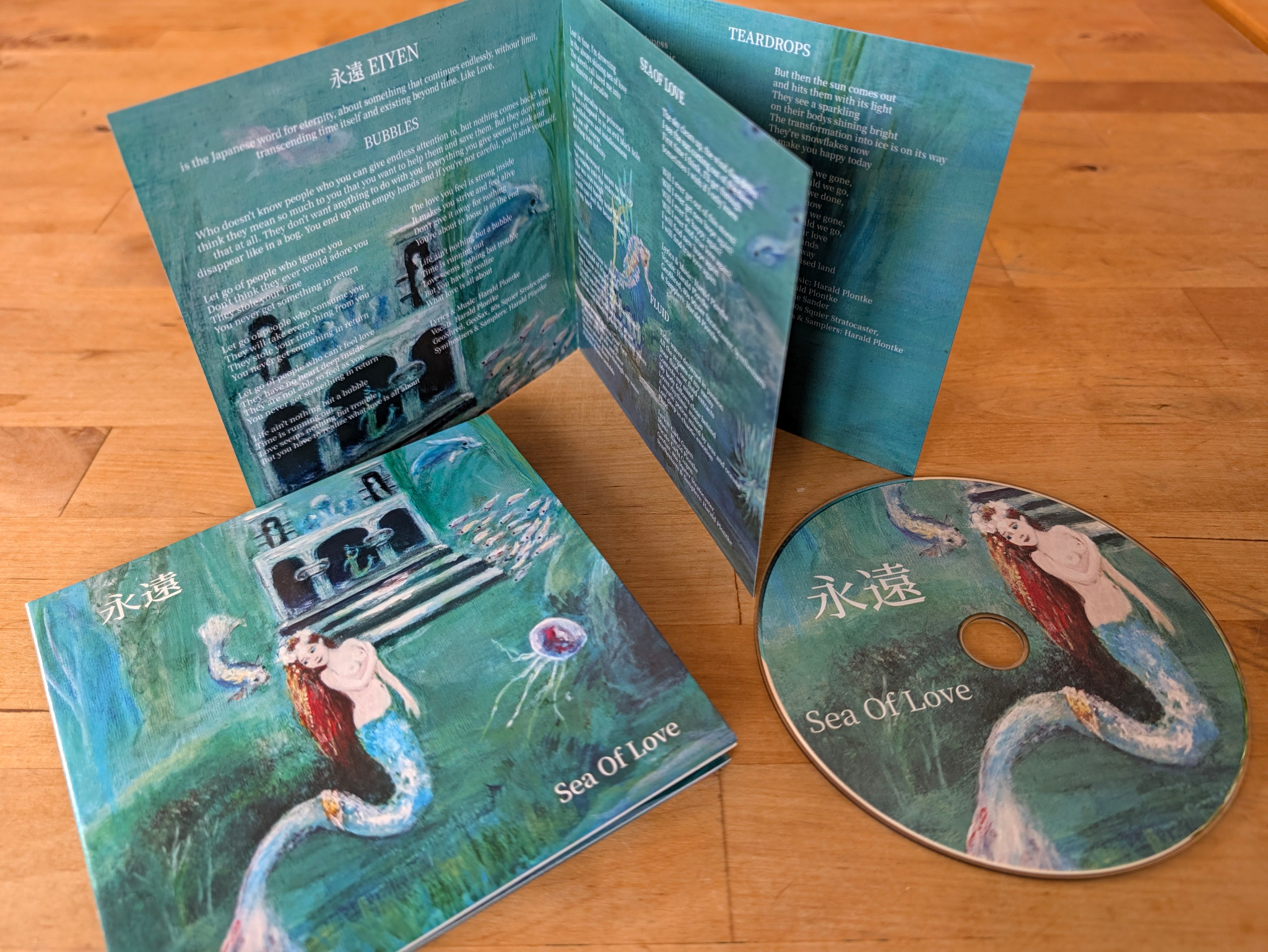 EIYEN Sea Of Love CD, Digipak and booklet